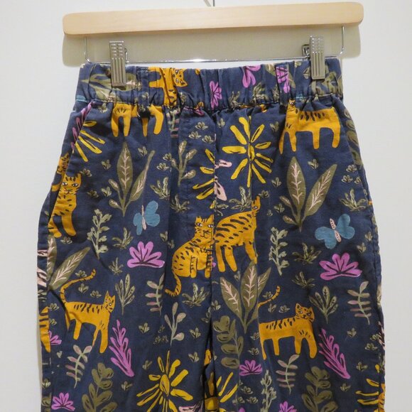 PRINCESS HIGHWAY X MODCLOTH Linen Blend Tiger Print Cropped Pull On Pants Size S - Picture 3 of 13